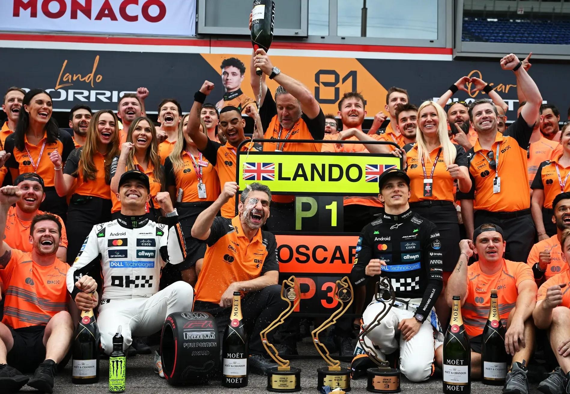 红牛车队完胜法拉利，诺里斯关键制胜